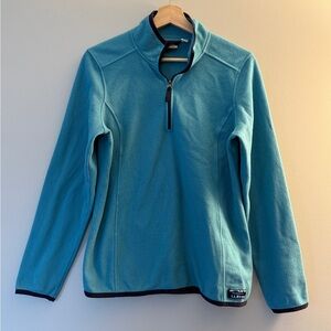 L.L. Bean Teal Zip-Up Sweater size M